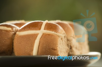 Hot Cross Buns Stock Photo