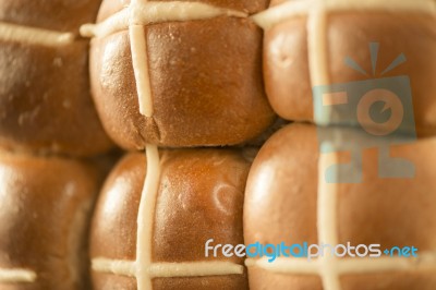 Hot Cross Buns Stock Photo