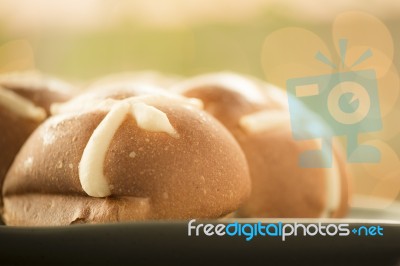 Hot Cross Buns Stock Photo