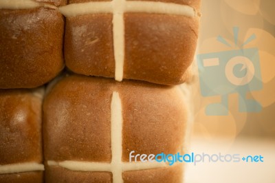 Hot Cross Buns Stock Photo