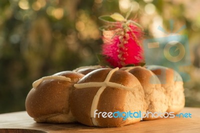 Hot Cross Buns Stock Photo