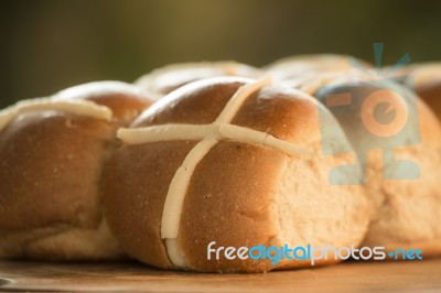 Hot Cross Buns Stock Photo