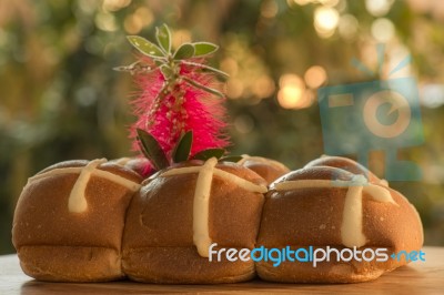 Hot Cross Buns Stock Photo