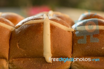 Hot Cross Buns Stock Photo