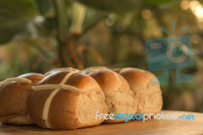 Hot Cross Buns Stock Photo