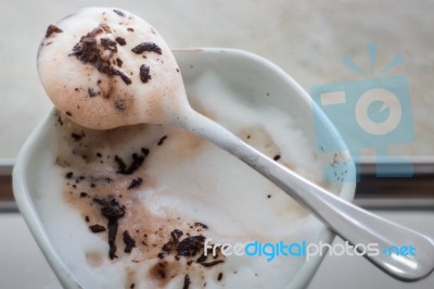 Hot Cup Of Cocoa Drink Stock Photo