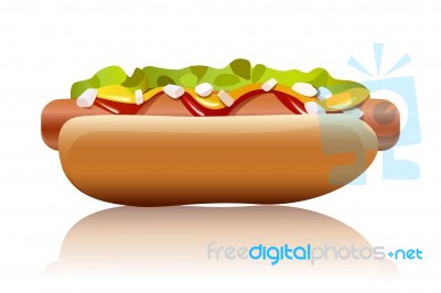 Hot Dog Stock Image