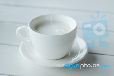 Hot Milk Stock Photo