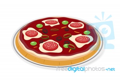 Hot Pizza Stock Image