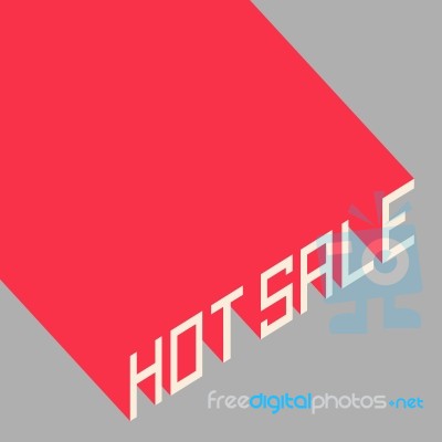 Hot Sale Poster Stock Image