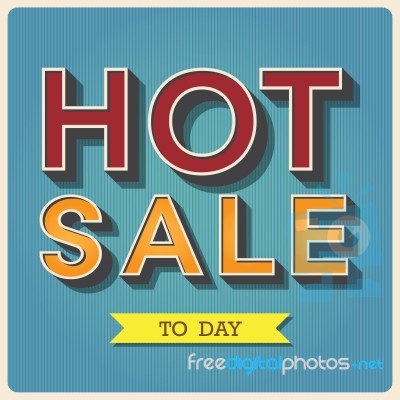 Hot Sale Retro Type Font Stock Image