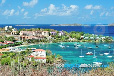 Hotels In St Joan Island Stock Photo