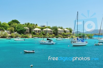 Hotels In St Joan Island Stock Photo