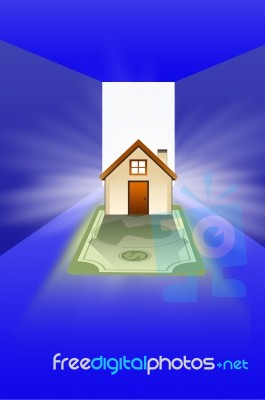 House And Money Stock Image