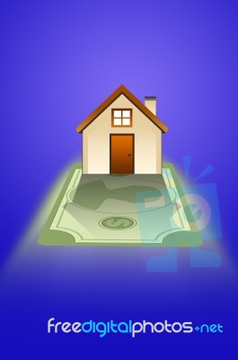 House And Money Stock Image