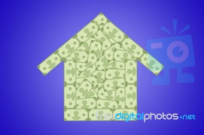 House And Money Stock Image