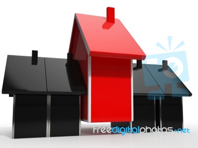 House Icon Means Home For Sale Stock Image