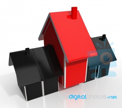 House Icon Showing Home For Sale Stock Image