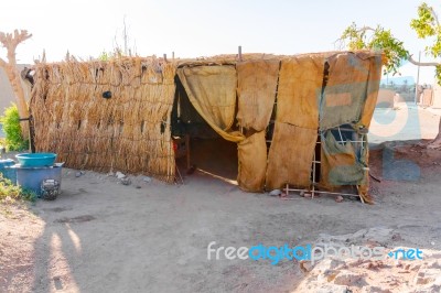 House In Sudanese Village Stock Photo