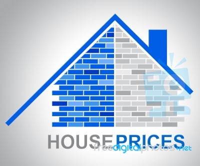 House Prices Represents Residential Charge And Estimates Stock Image