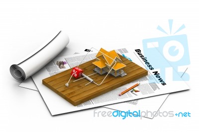 House Sitting On A Mousetrap Stock Image