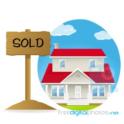 House Sold Stock Image