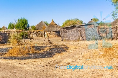 Houses In Rashid,  Sudan Stock Photo