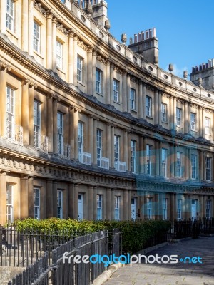 Houses In The Circus In Bath Stock Photo