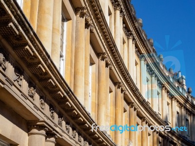 Houses In The Circus In Bath Stock Photo