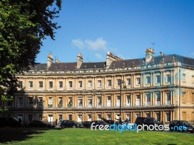 Houses In The Circus In Bath Stock Photo