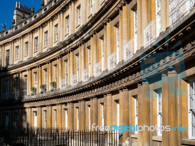 Houses In The Circus In Bath Stock Photo