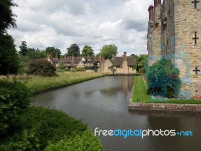 Houses In The Grounds Of Hever Castle Stock Photo