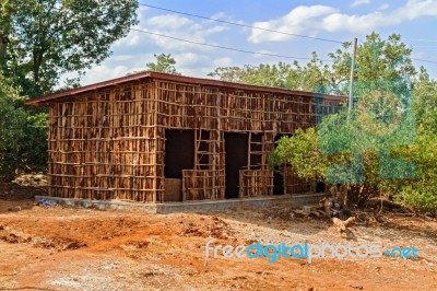 Houses In The Rural Ethiopia Stock Photo