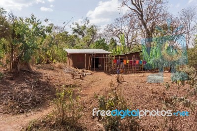 Houses In The Rural Ethiopia Stock Photo