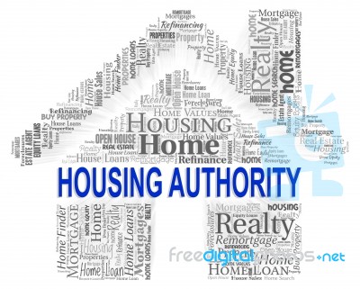 Housing Authority Means Low Income And Assisted Stock Image