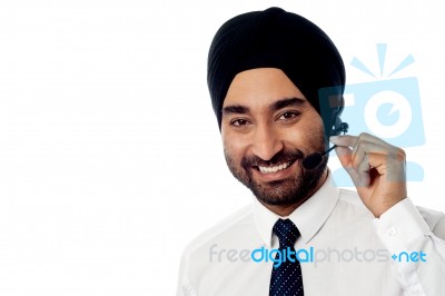 How Can I Assist You ? Stock Photo