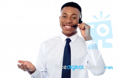 How Can I Assist You Today? Stock Photo