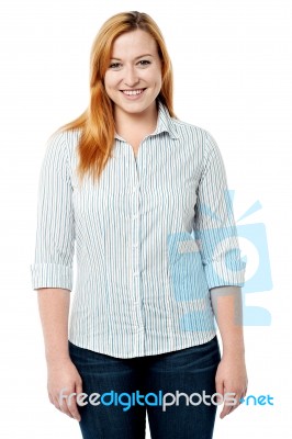 How Do I Look In Shirt ? Stock Photo