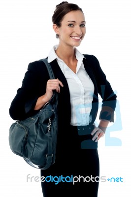 How Is My New Handbag ? Stock Photo