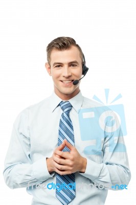 How May I Help You? Stock Photo