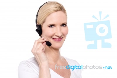 How May I Help You? Stock Photo