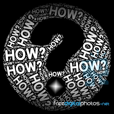 How Question Mark Shows Not Sure And Uncertainty Stock Image