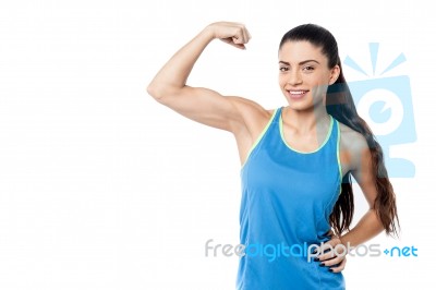 How Strong I Am ? Stock Photo