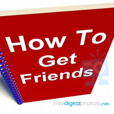 How To Get Friends On Notebook Represents Getting Buddies Stock Image