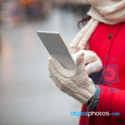 How To Keep Your Phone From Dying In Freezing Weather? Stock Photo