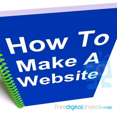 How To Make A Website On Notebook Shows Online Strategy Stock Image