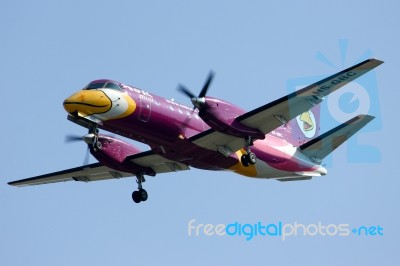 Hs-gbc Saab340 Of Nokmini Stock Photo