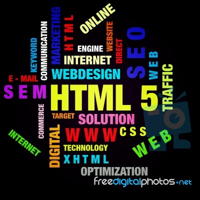 Html 5 Stock Image