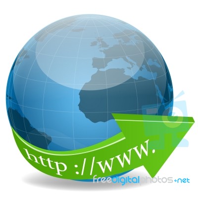 Http Around Globe Stock Image