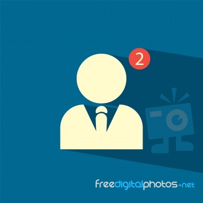 Human Add Social Flat Icon   Illustration  Stock Image